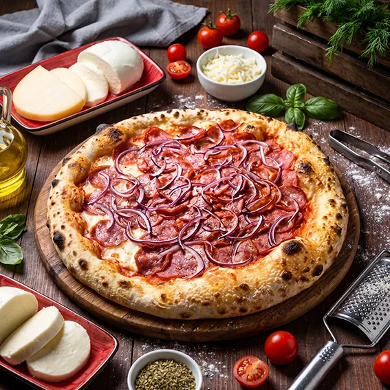 Pizza Calabresa da Tyccon Pizzaria